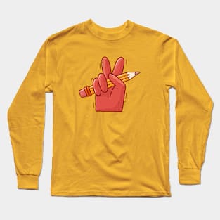 Peace & Sketch Long Sleeve T-Shirt